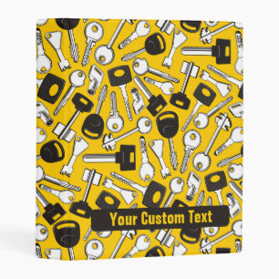 Set of Keys Background Mini Binder