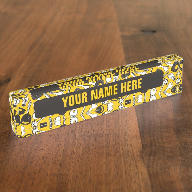 Set of Keys Background Name Plate (Side)