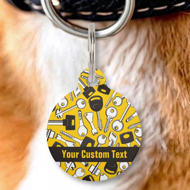 Set of Keys Background Pet ID Tag (Creator Uploaded)