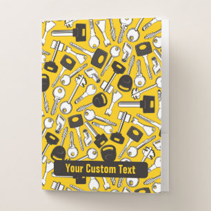 Set of Keys Background Pocket Folder