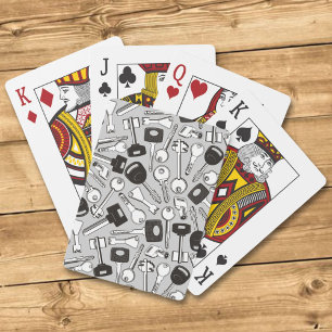Set of Keys Background Poker Cards