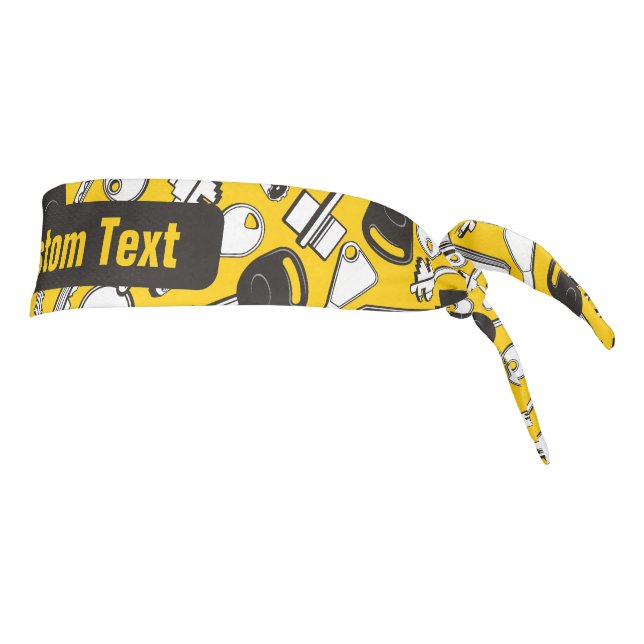 Set of Keys Background Tie Headband (Rotate 90)