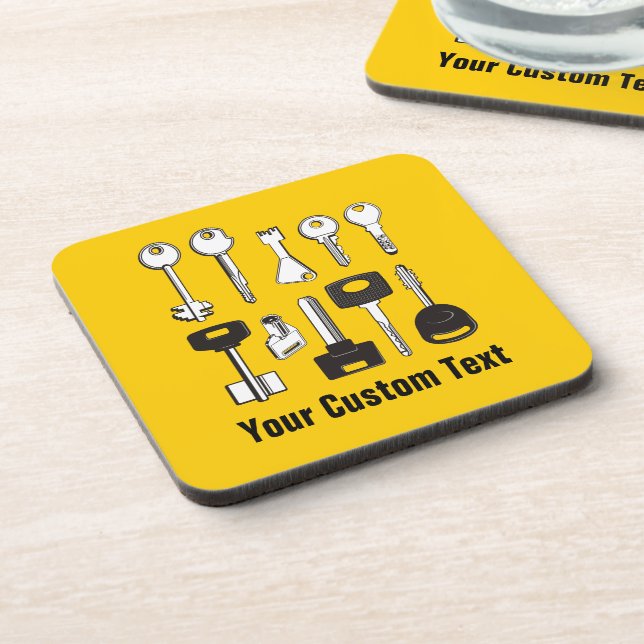 Set of Keys Beverage Coaster (Left Side)