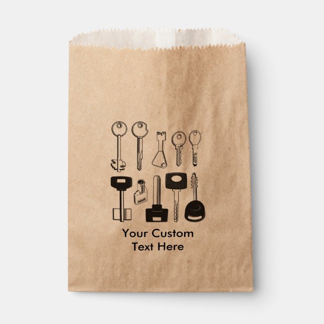 Set of Keys Favor Bag (Front)
