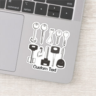 Lock And Key Stickers | Zazzle