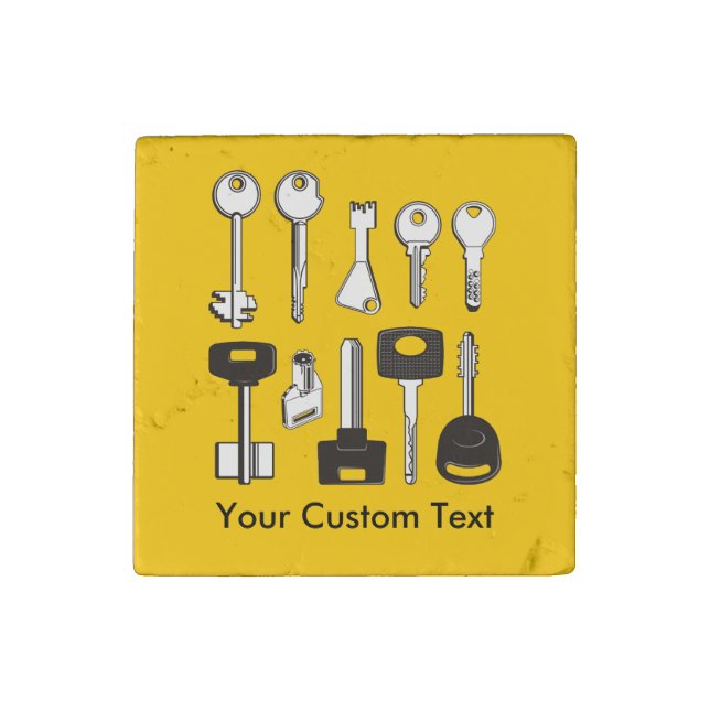 Set of Keys Stone Magnet (Front)