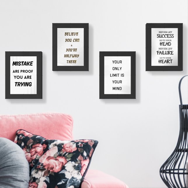set of motivation quotes  (Livingroom)