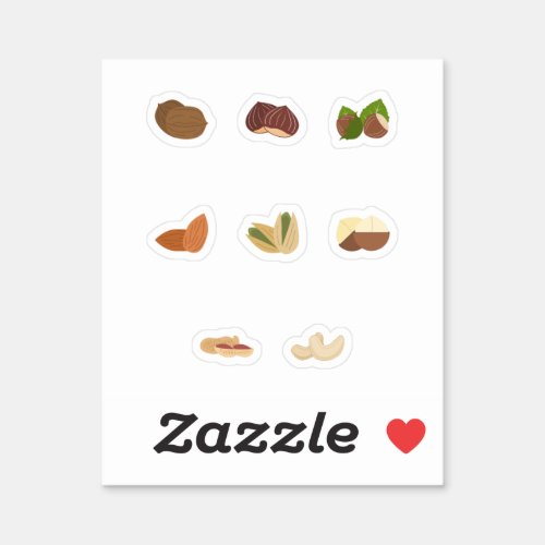 Set of Nuts Stickers