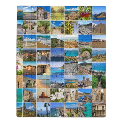 set of Peloponnes photo Greece Europe Jigsaw Puzzle