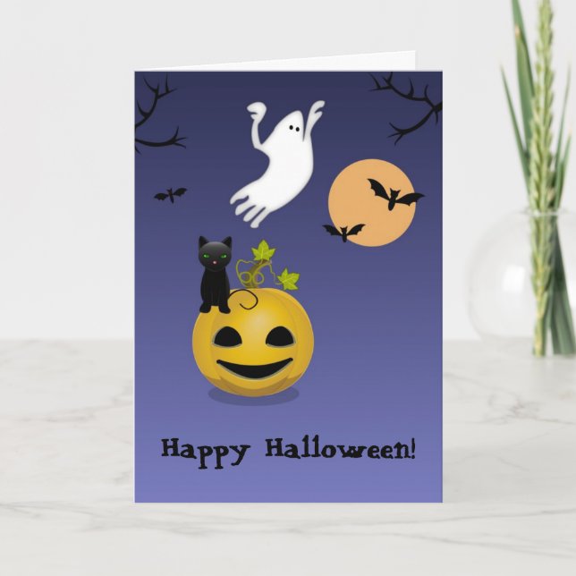 Set Of Scary, Halloween Greeting Card (Front)