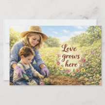 Set of Stationary -Grandmas Garden Where Love Grow