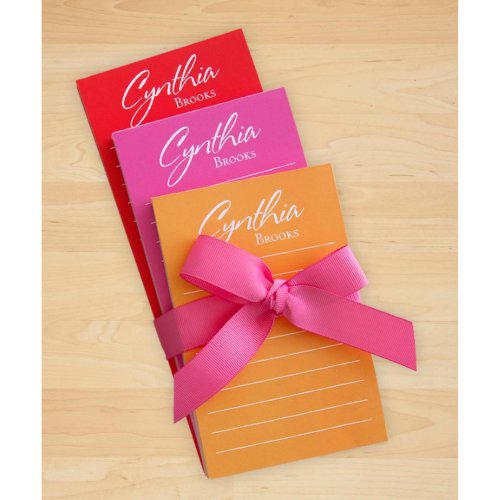 Set of Sunset Colors Letterhead and Lined Notepads