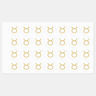 Set Of Taurus Zodiac Sign  Kids' Labels