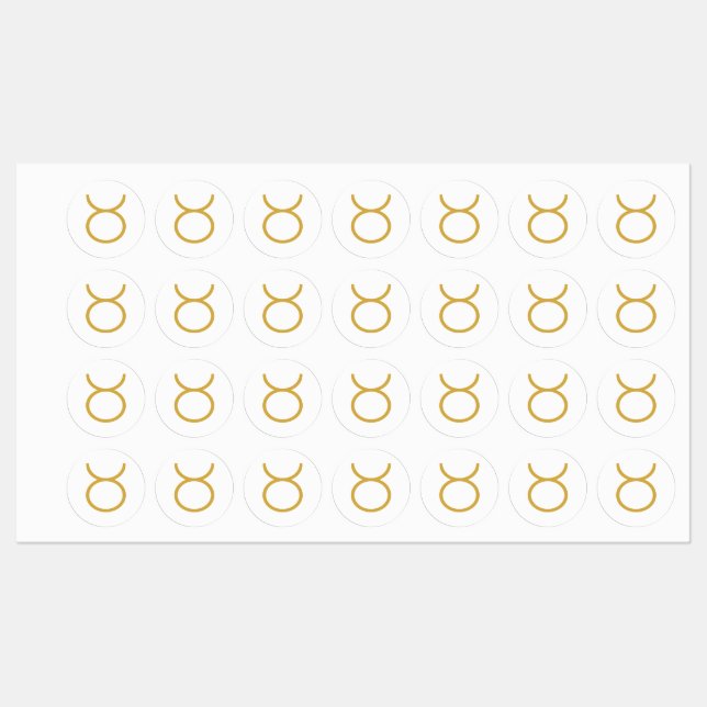 Set Of Taurus Zodiac Sign  Kids' Labels (Sheet)