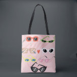 Set of trendy sunglasses in fun cartoon style tote bag<br><div class="desc">Set of trendy sunglasses in fun cartoon style</div>