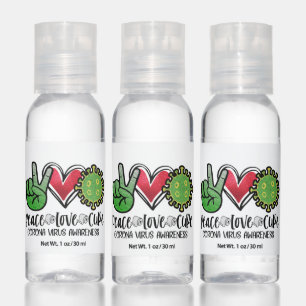  Set of Twelve 1oz. Hand Sanitizer Bottles