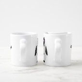 Set of two nesting mugs with Penguins. (Handle)