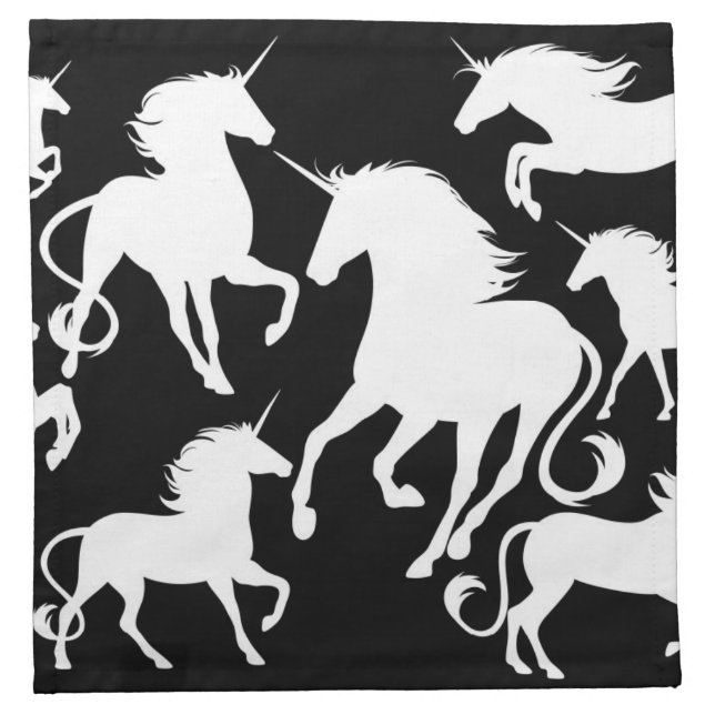 set of unicorns cloth napkin (Front)