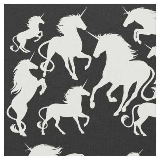 set of unicorns fabric