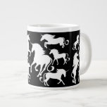 set of unicorns large coffee mug