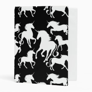set of unicorns mini binder