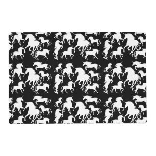 set of unicorns placemat