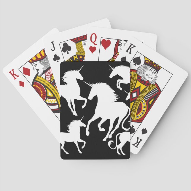 set of unicorns poker cards (Back)