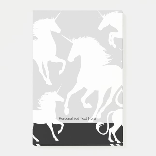 set of unicorns post-it notes (Front)