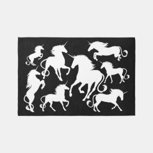 set of unicorns rug