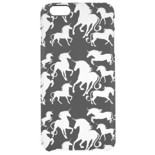 set of unicorns clear iPhone 6 plus case