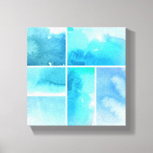 Set of watercolor abstract hand painted 3 canvas print