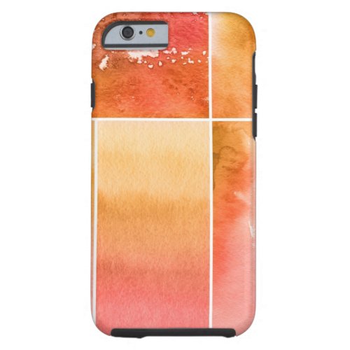 Set of watercolor abstract hand painted 4 tough iPhone 6 case