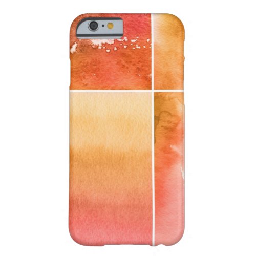 Set of watercolor abstract hand painted 4 barely there iPhone 6 case