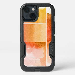 Set of watercolor abstract hand painted 4 iPhone 13 case