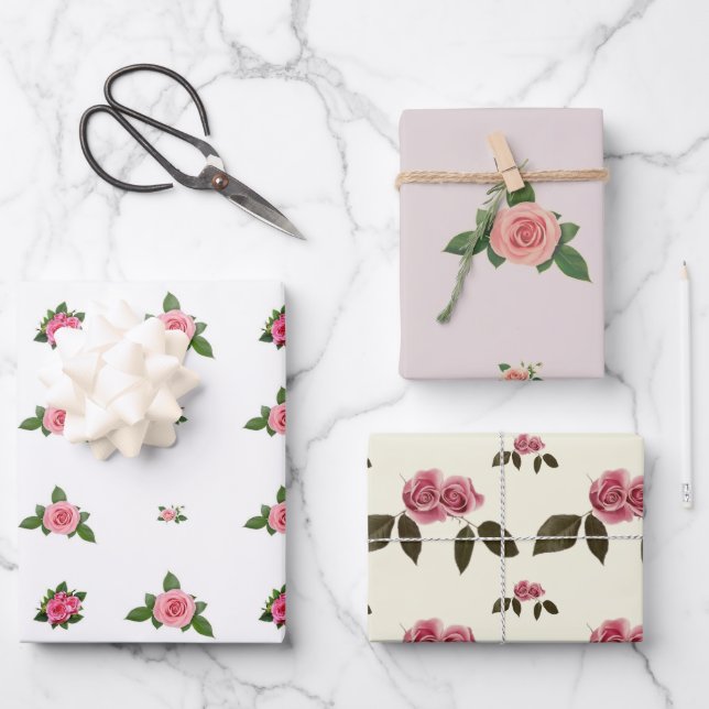 Set of Wrapping Paper, gifts for all occasions Wrapping Paper Sheets (Front)