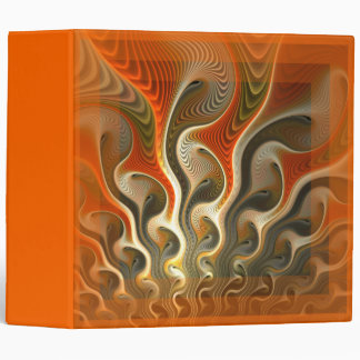 Set Phasers Abstract Orange Binder