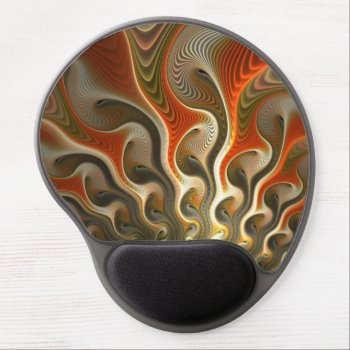 Set Phasers Orange Abstract Gel Mouse Pad by skellorg at Zazzle