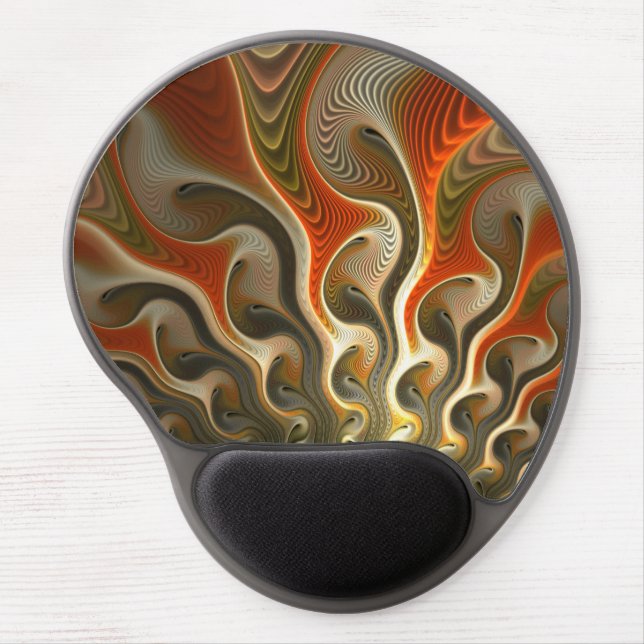 Set Phasers Orange Abstract Gel Mouse Pad (Front)
