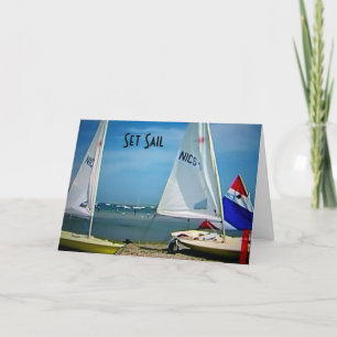 SET SAIL / CATCH THE WIND ON BIRTHDAY CARD