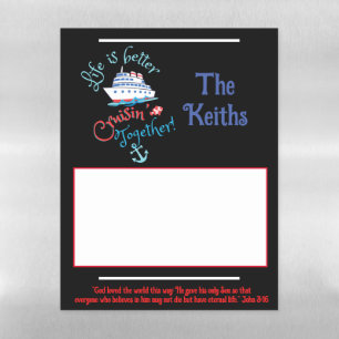 Set Sail Cruise Sign for Your Cruise Door Magnetic Dry Erase Sheet