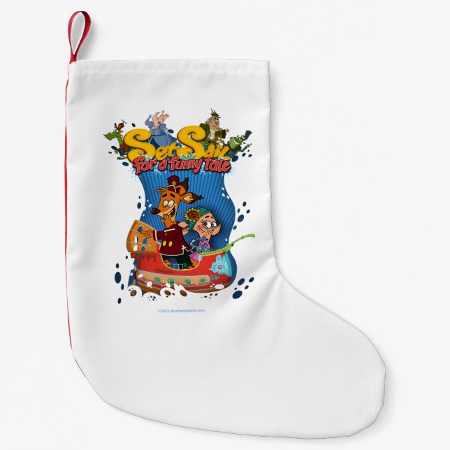 Set Sail for a Funny Tale Christmas Stockings (Front)