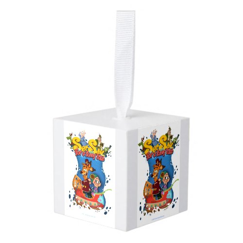 Set Sail for a Funny Tale Cube Ornament