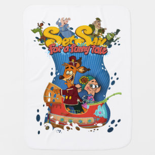 Set Sail for a Funny Tale poster Baby Blanket