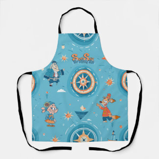 Set Sail for a Funny Tale wrap Apron