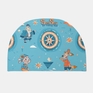 Set Sail for a Funny Tale wrap Doormat