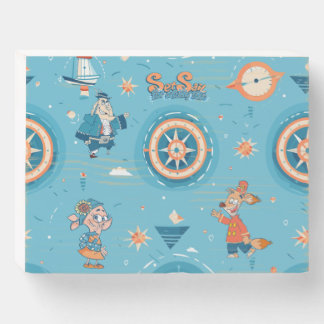 Set Sail for a Funny Tale wrap Wooden Box Sign