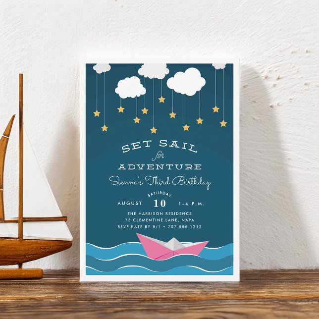 Set Sail | Kids Birthday Party Invitation (Creator Uploaded)