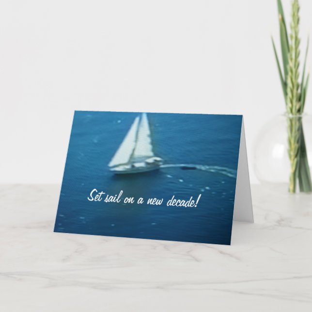 SET SAIL ON A NEW DECADE CARD (Front)