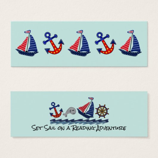 Set Sail Reading Adventure Bookmarks (Front & Back)