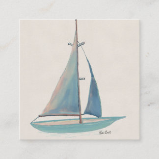 Set Sail to New Horizons Square Business Card